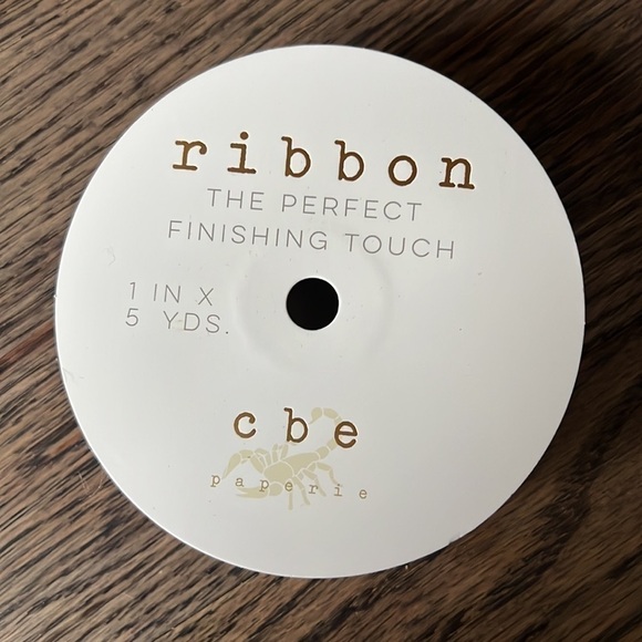 5 yards of 1 inch ribbon white and pink floral high quality - Picture 2 of 2